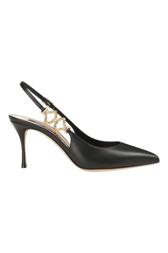 Sergio Rossi Sea Scale Slingbacks High Heel Sandals