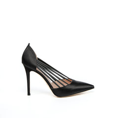 SJP By Sarah Jessica Parker Battersea Ebony Satin 100mm Pumps