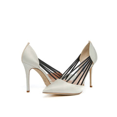 SJP By Sarah Jessica Parker Battersea Ivory Satin 100mm Pumps