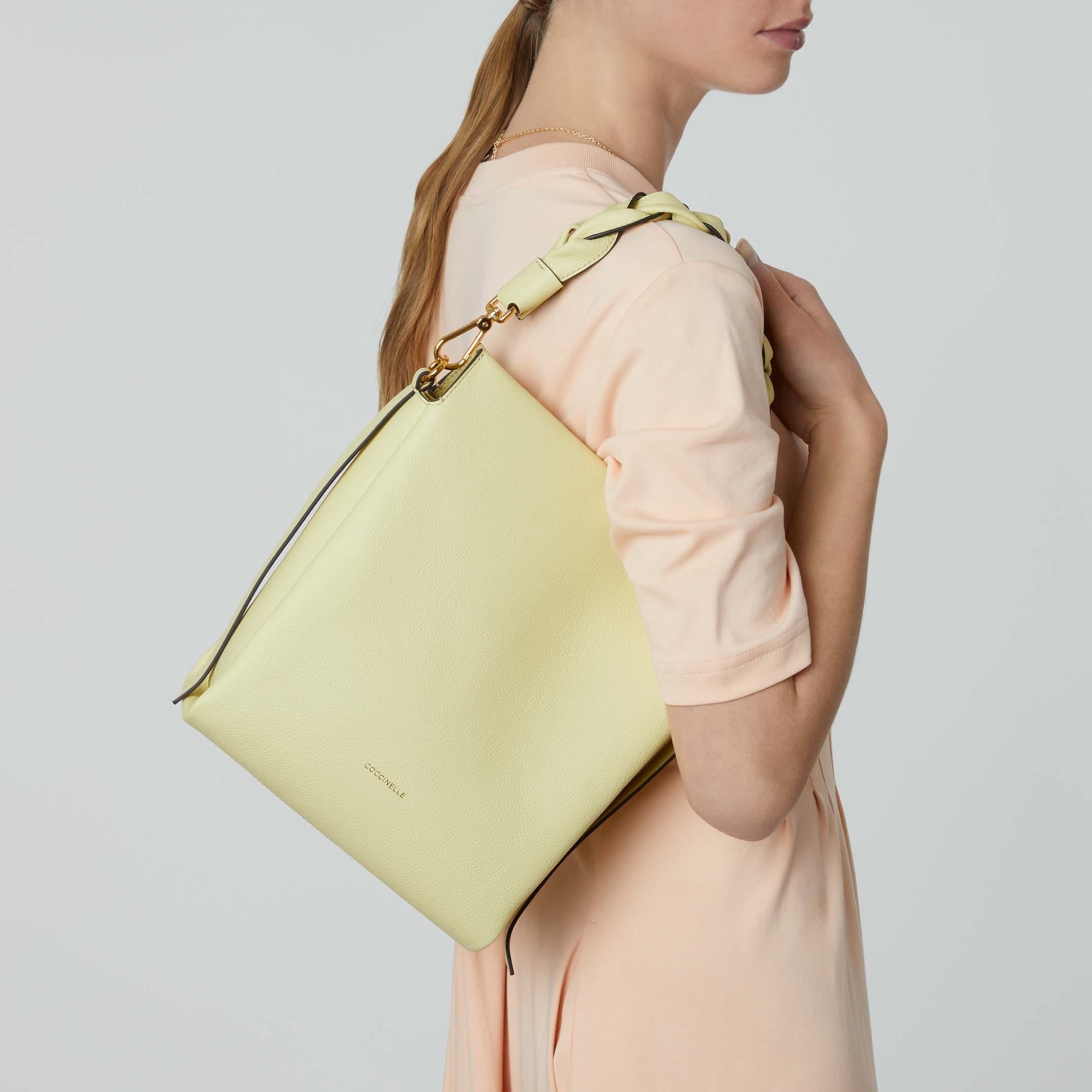 Coccinelle Boheme Medium Lime Shoulder Bag