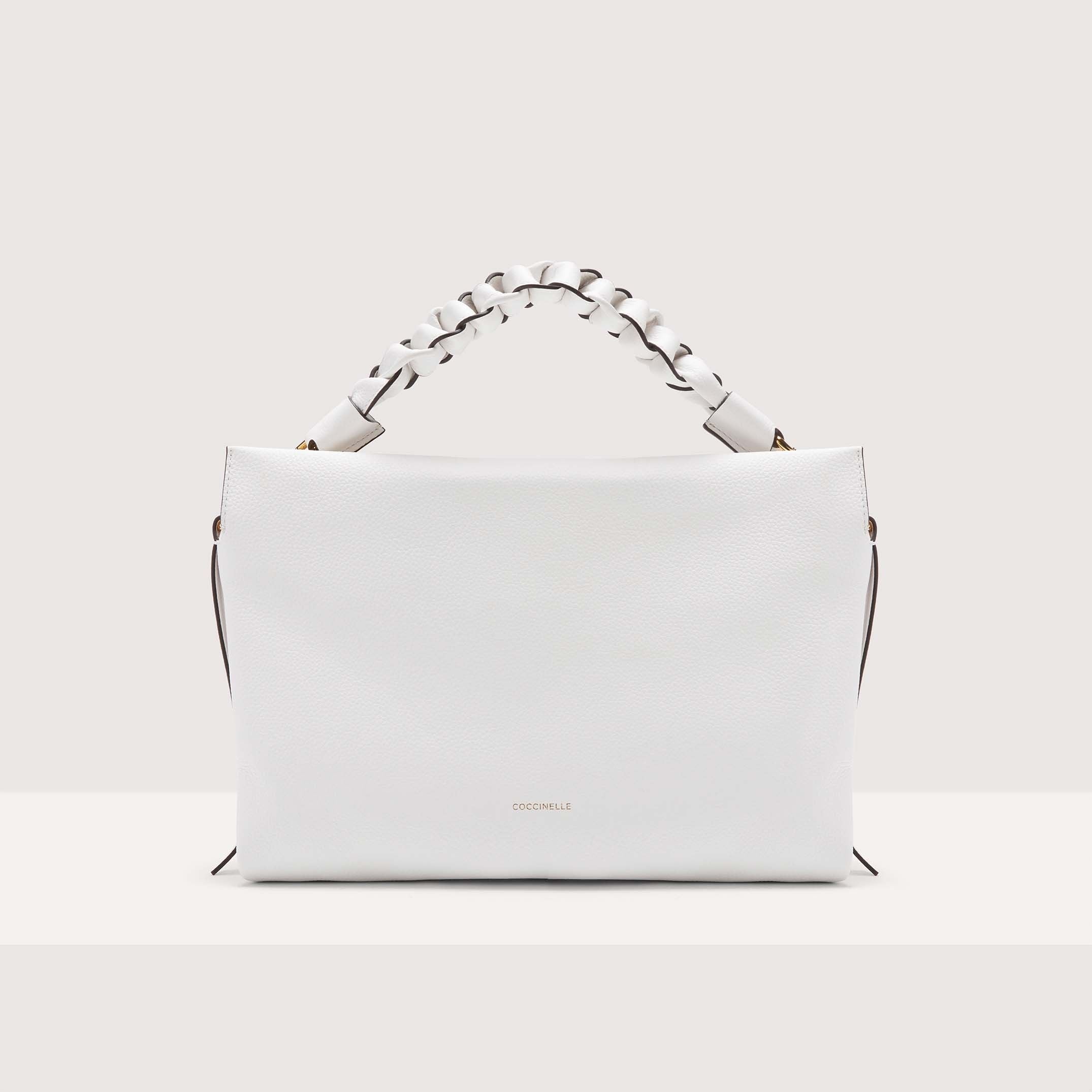 Coccinelle Boheme Medium White Handbag