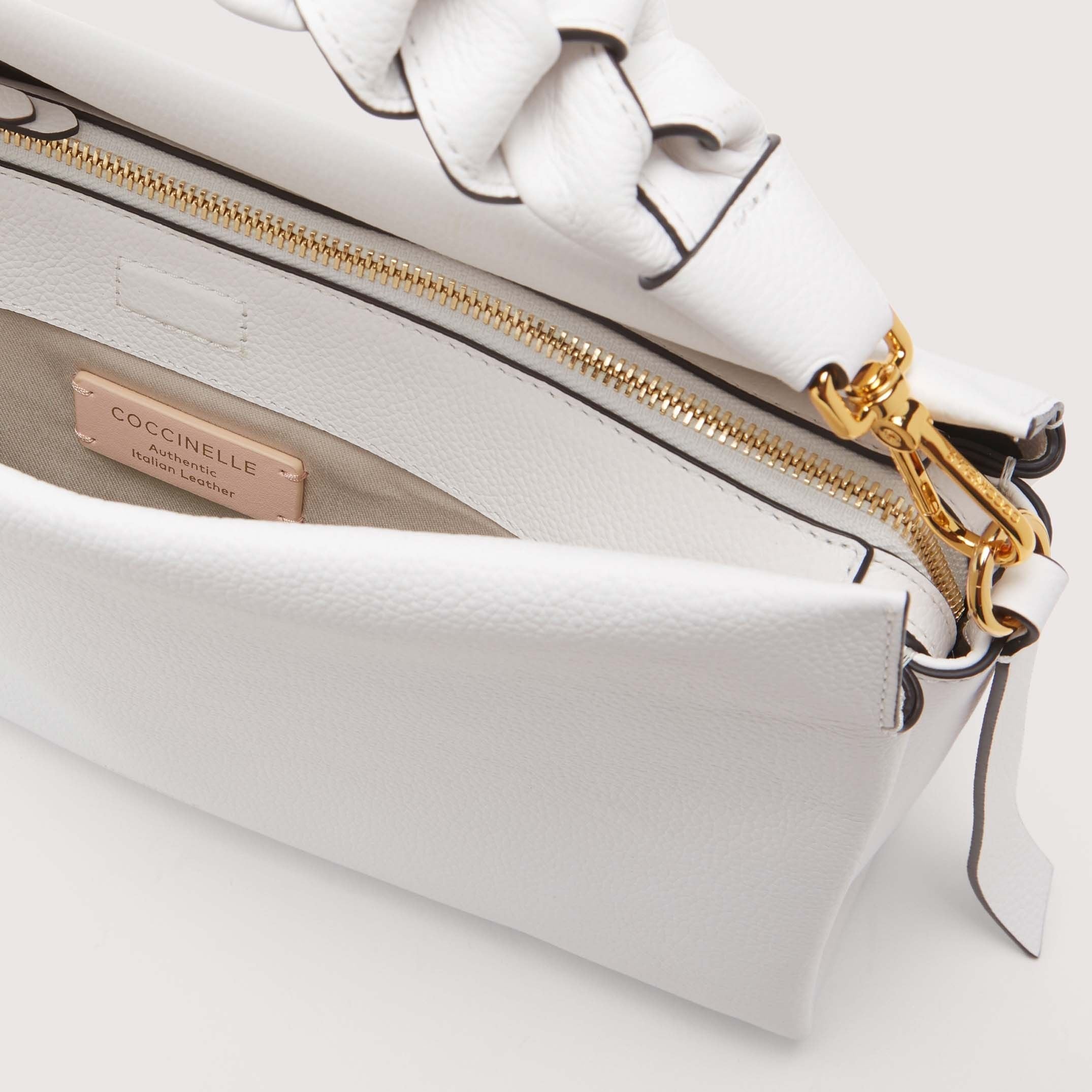 Coccinelle Boheme Medium White Handbag