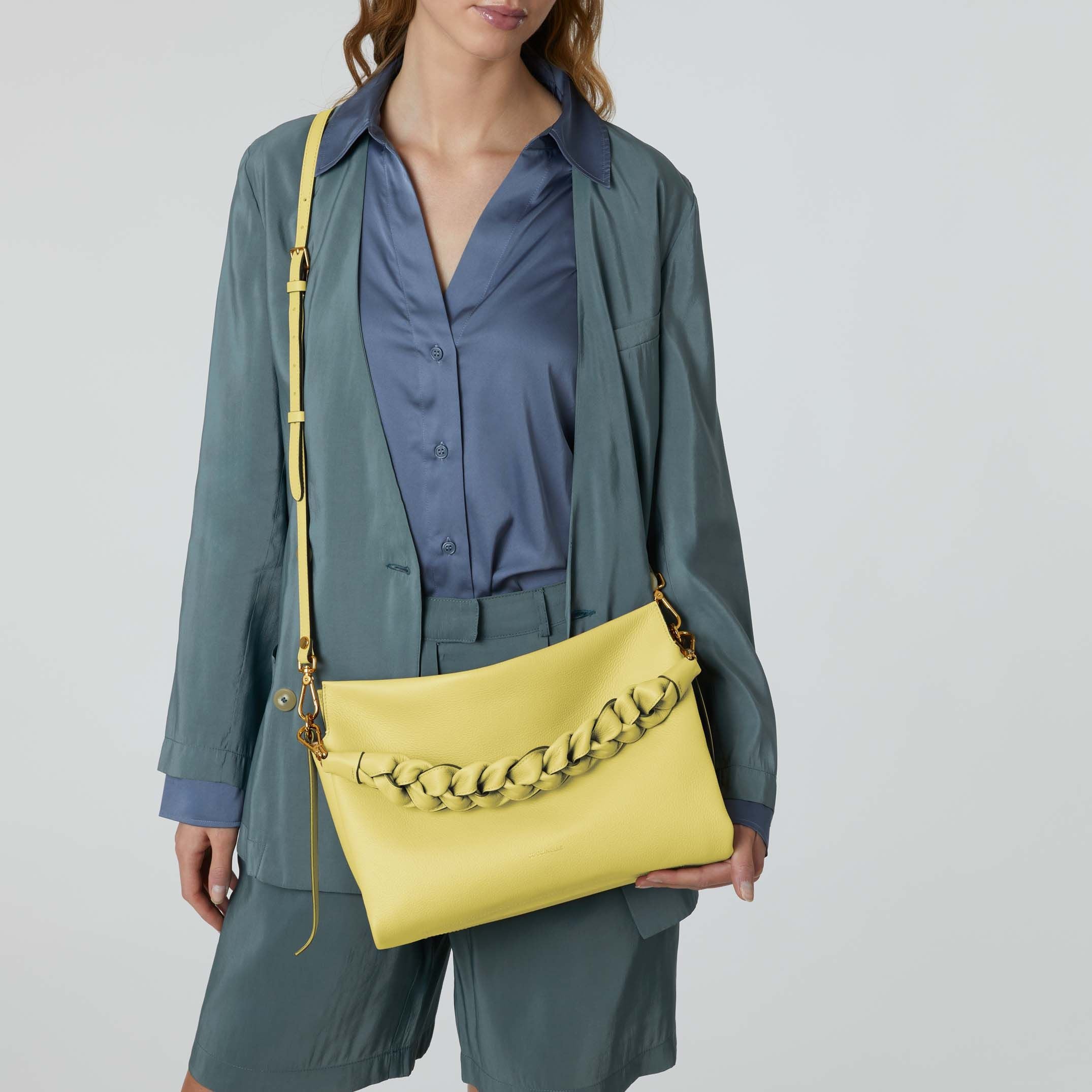 Coccinelle Boheme Medium Lime Handbag