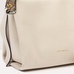 Coccinelle Boheme Grana Handbag - White