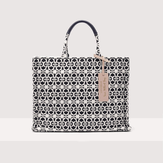 Coccinelle Never Without Bag Monogram Medium Multi Noir Handbag