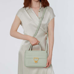 Coccinelle Arlettis Medium Celadon Green Handbag