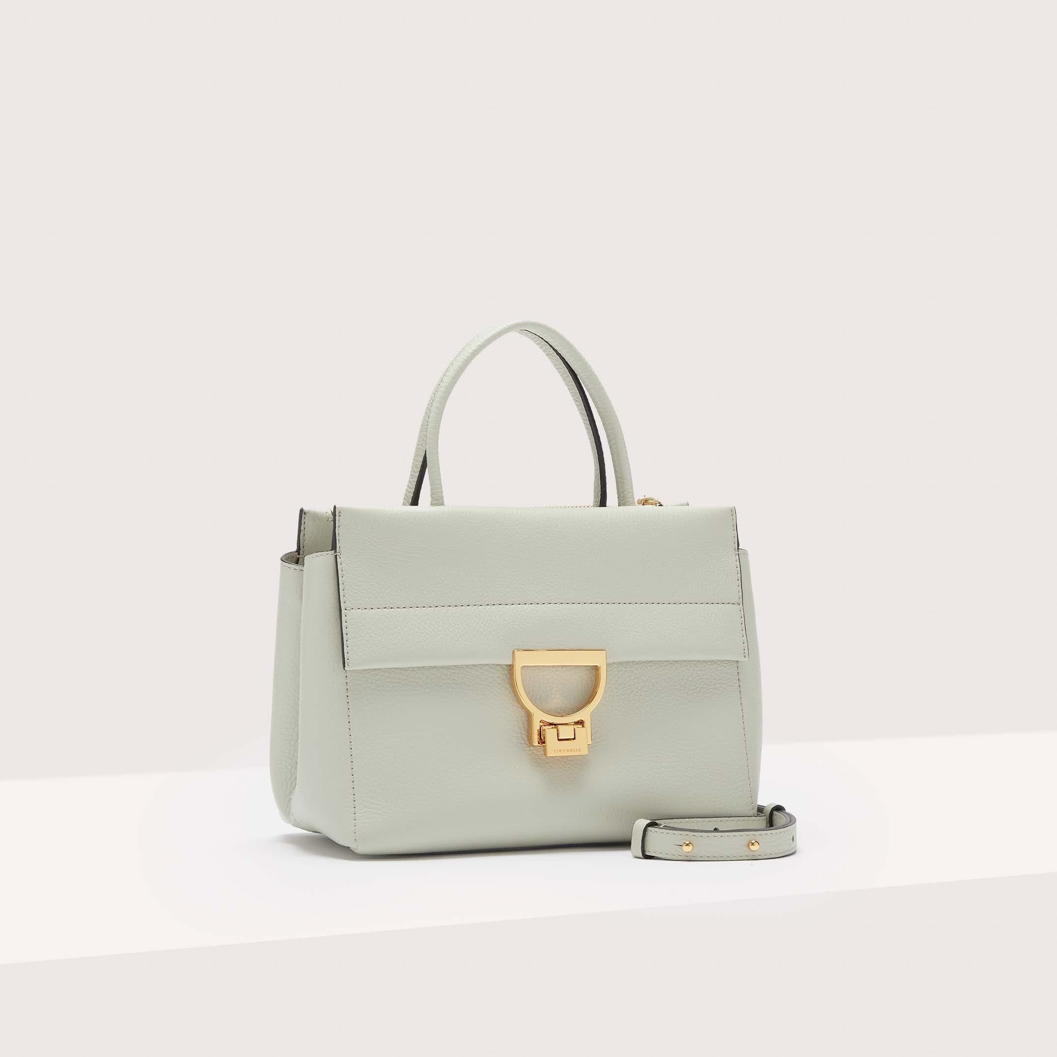 Coccinelle Arlettis Medium Celadon Green Handbag