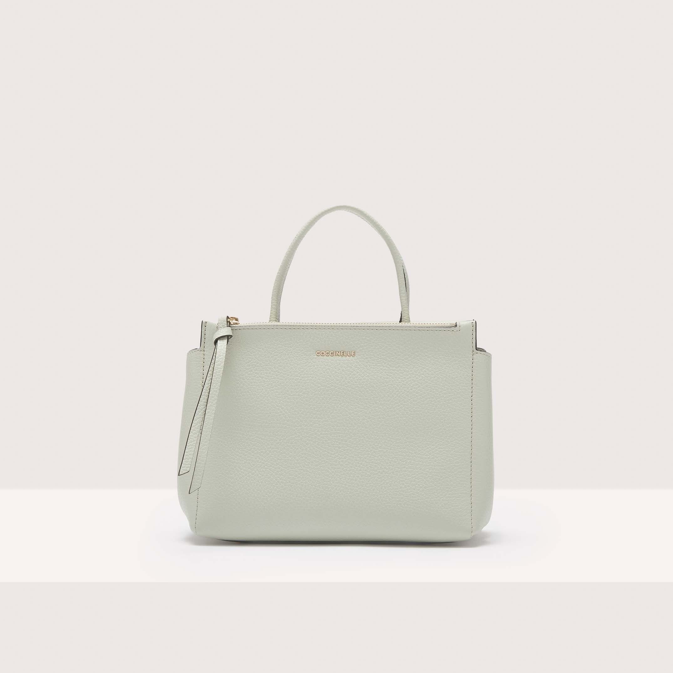 Coccinelle Arlettis Medium Celadon Green Handbag