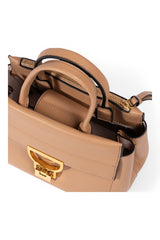 Arlettis Grained Leather Handbag