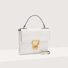 Coccinelle Arlettis Mini Brillant White Handbag