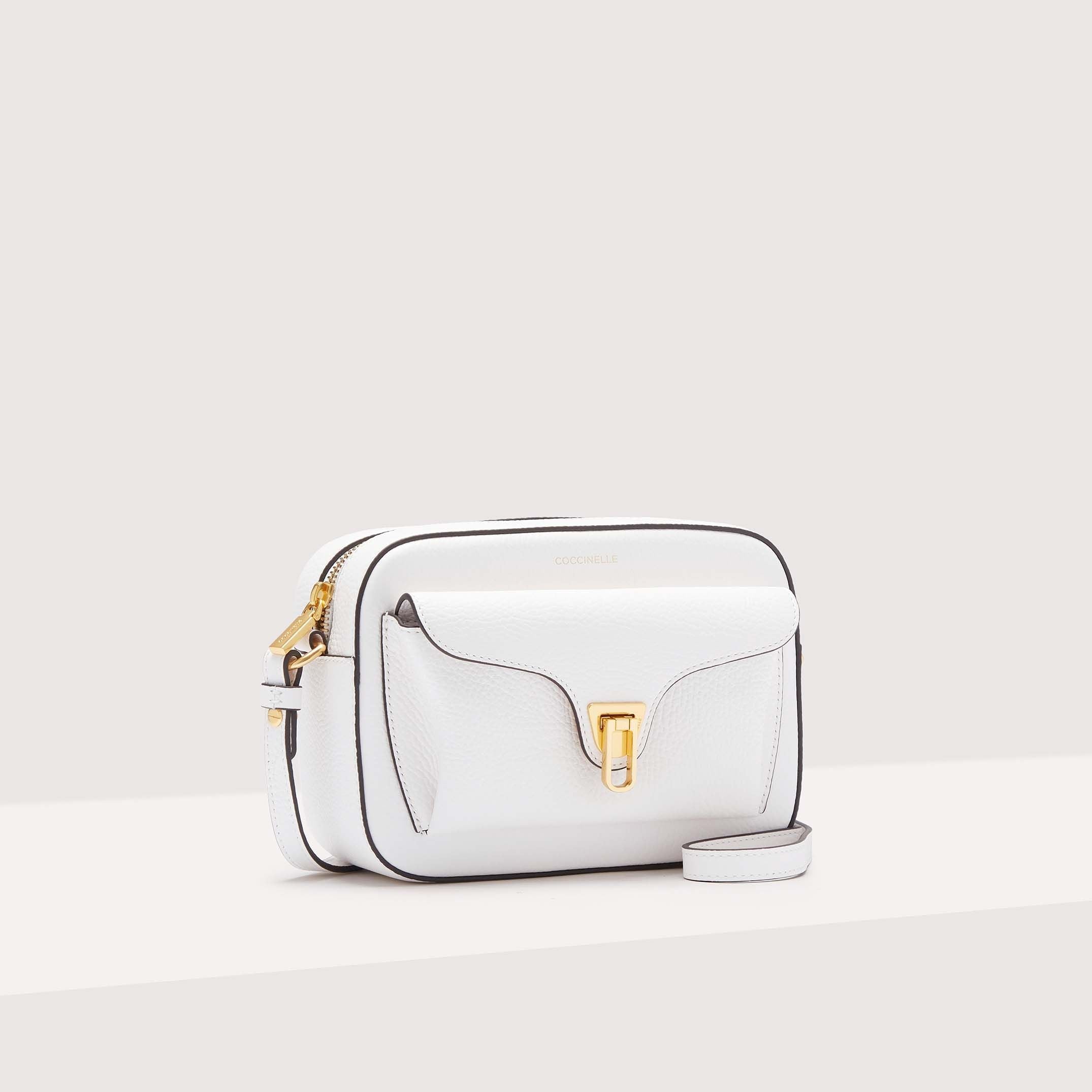 Coccinelle Beat Soft Small Brillant White Crossbody Bag