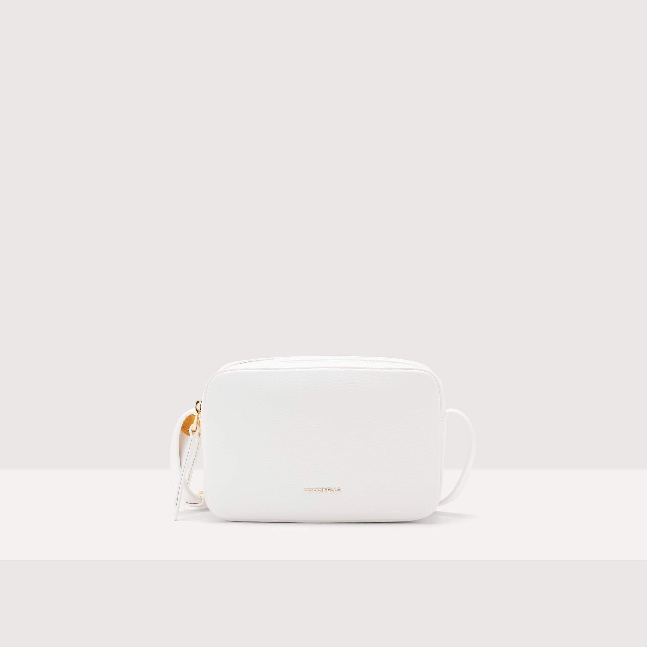 Coccinelle Gleen Small Brillant White Handbag