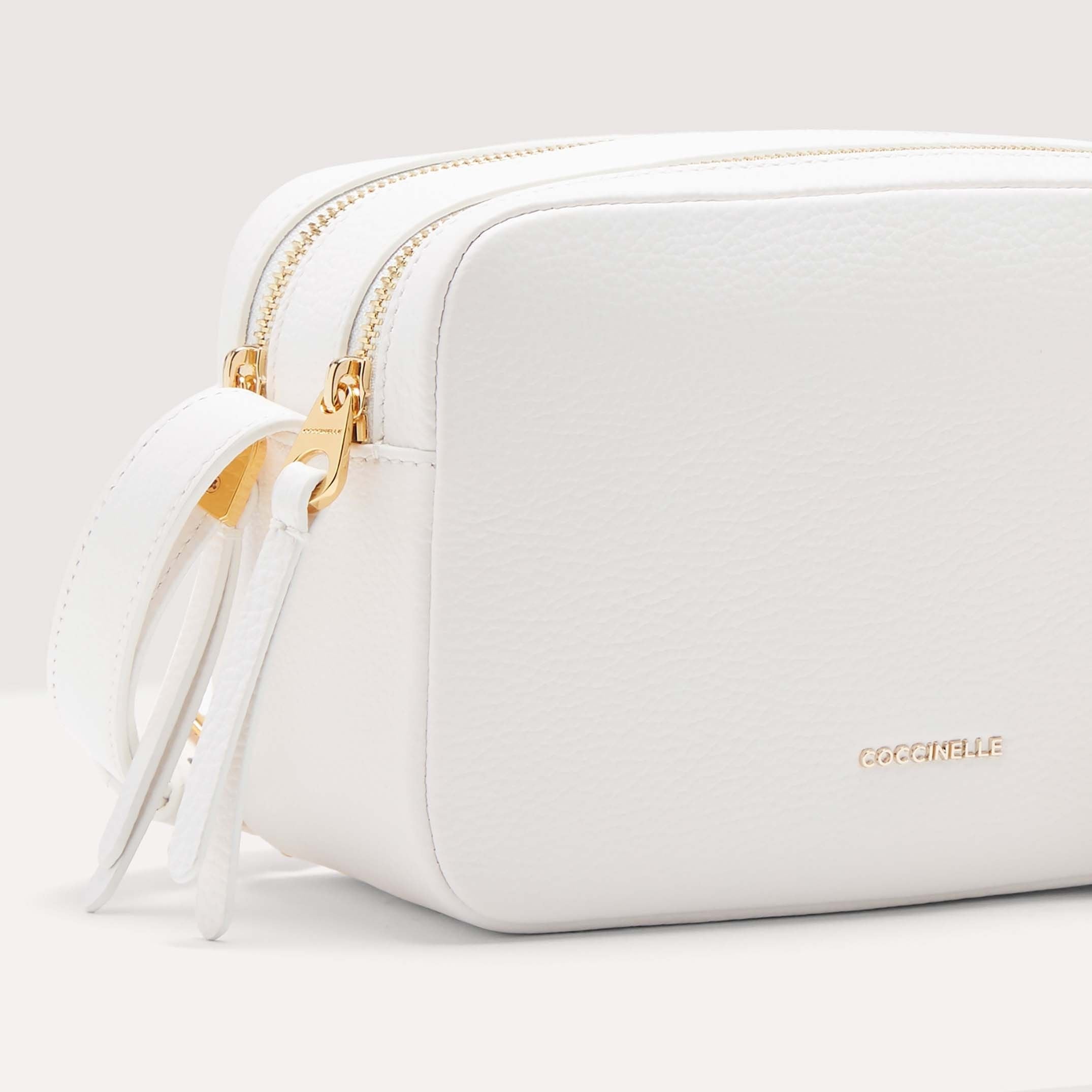 Coccinelle Gleen Small Brillant White Handbag