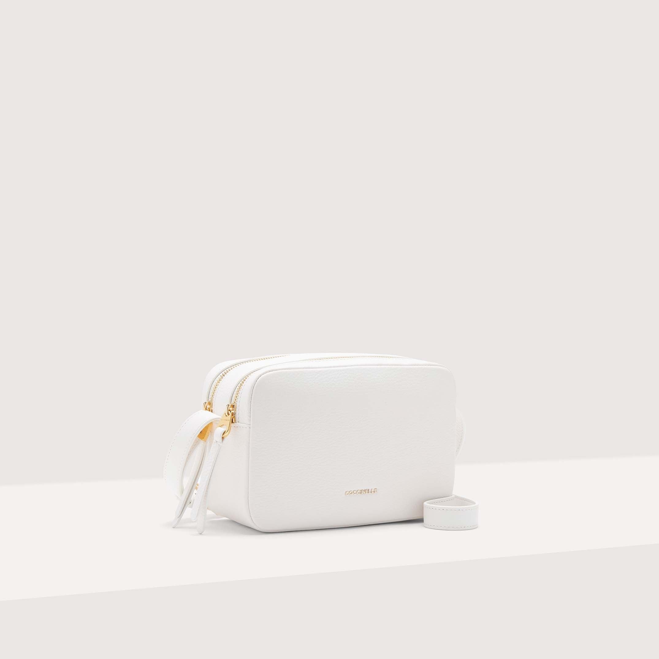 Coccinelle Gleen Small Brillant White Handbag