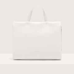 Coccinelle Boheme Large Brillant White Handbag