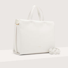 Coccinelle Boheme Large Brillant White Handbag