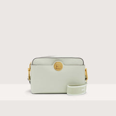 Coccinelle Liya Signature Medium Celadon Green Shoulder Bag