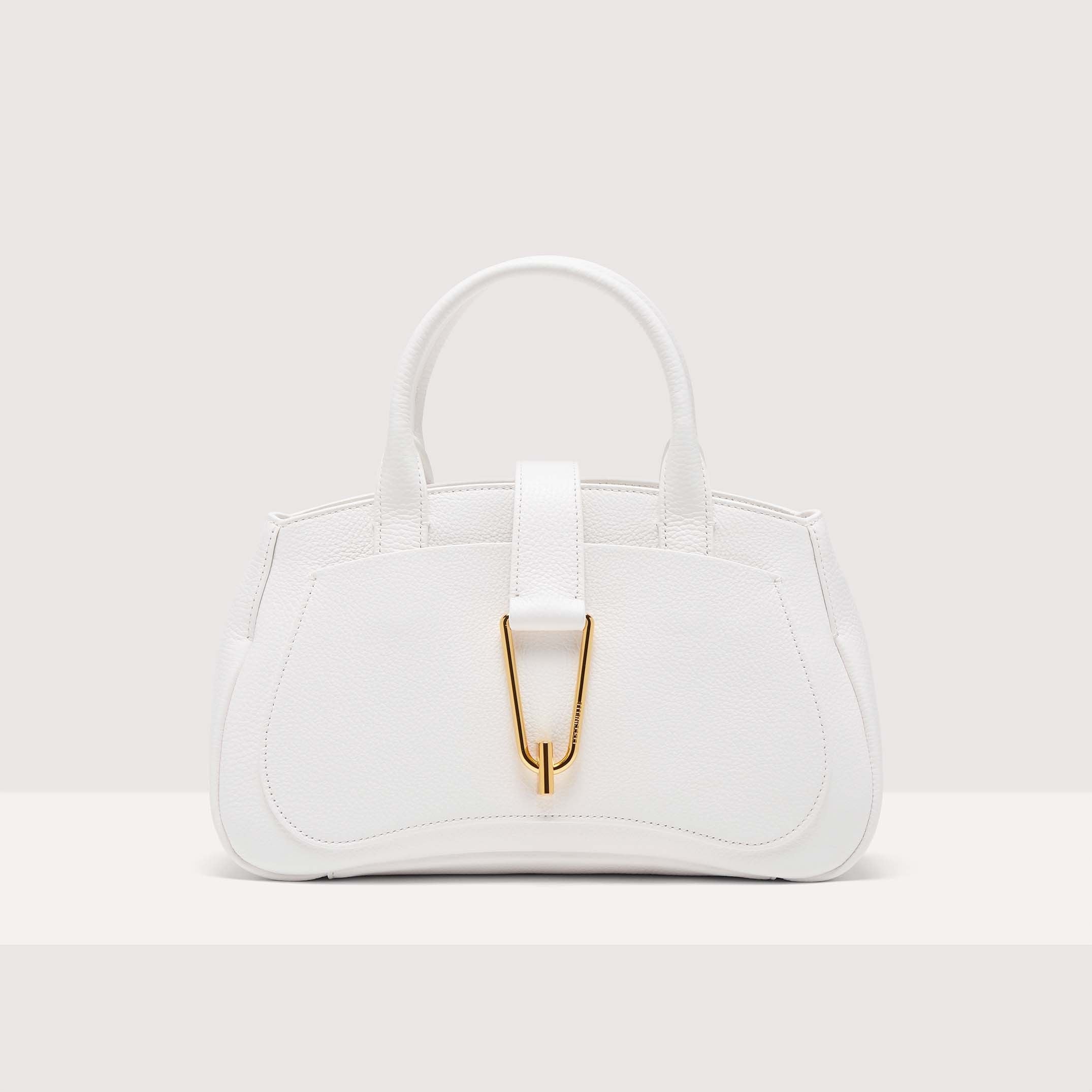 Coccinelle Himma Medium Brillant White Handbag