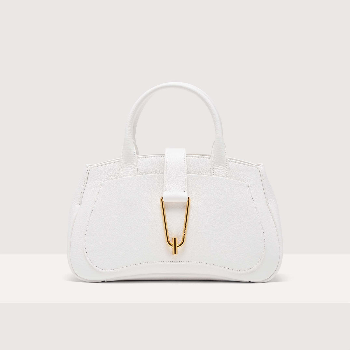 Coccinelle Himma Medium Brillant White Handbag