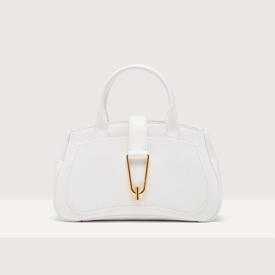 Coccinelle Himma Medium Brillant White Handbag
