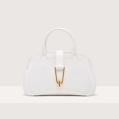 Coccinelle Himma Medium Brillant White Handbag