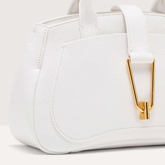 Coccinelle Himma Medium Brillant White Handbag