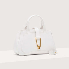 Coccinelle Himma Medium Brillant White Handbag