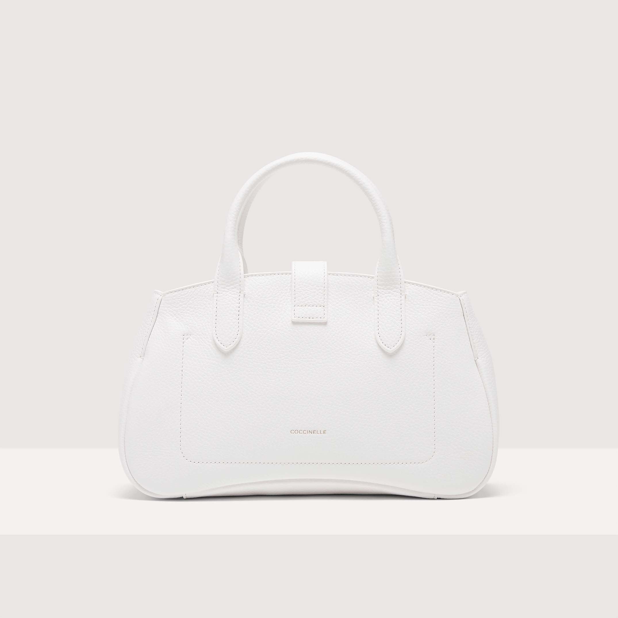 Coccinelle Himma Medium Brillant White Handbag