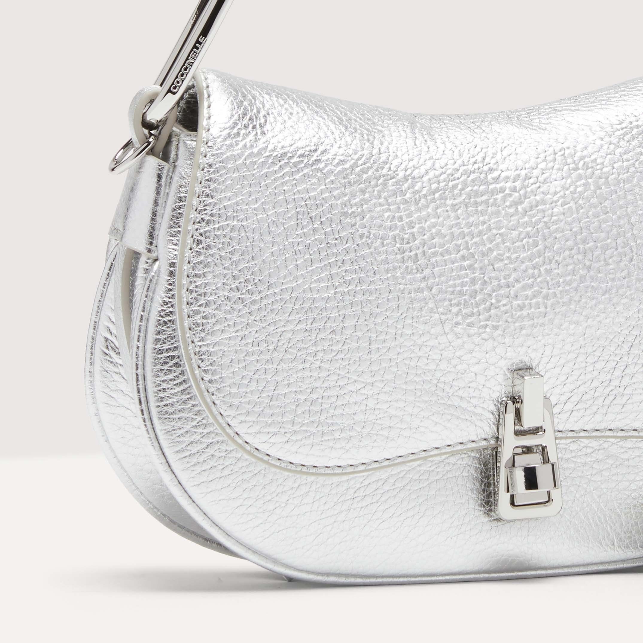 Coccinelle Magie Soft Mini Silver Handbag