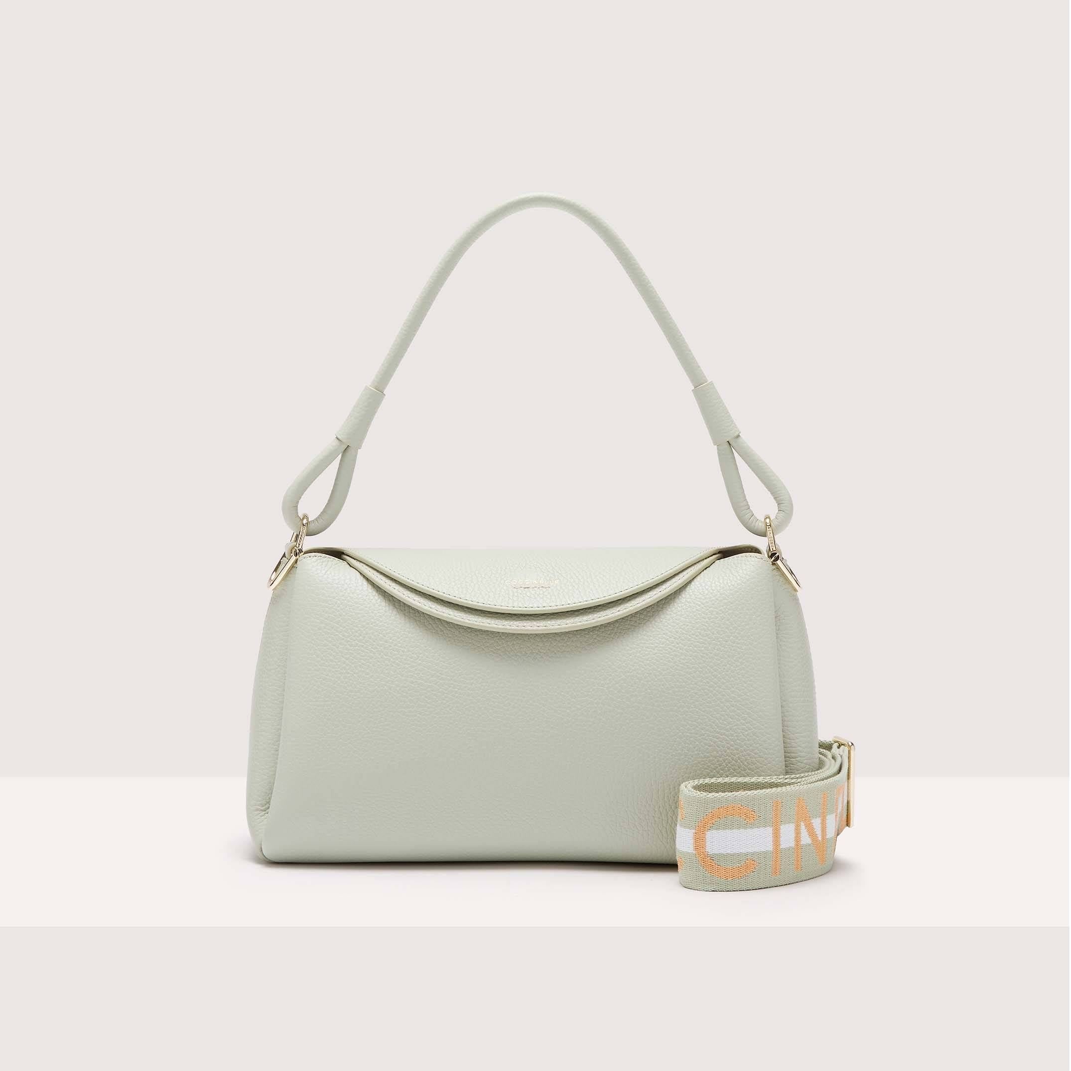 Coccinelle Eclyps Medium Shoulder Bag Celadon Green