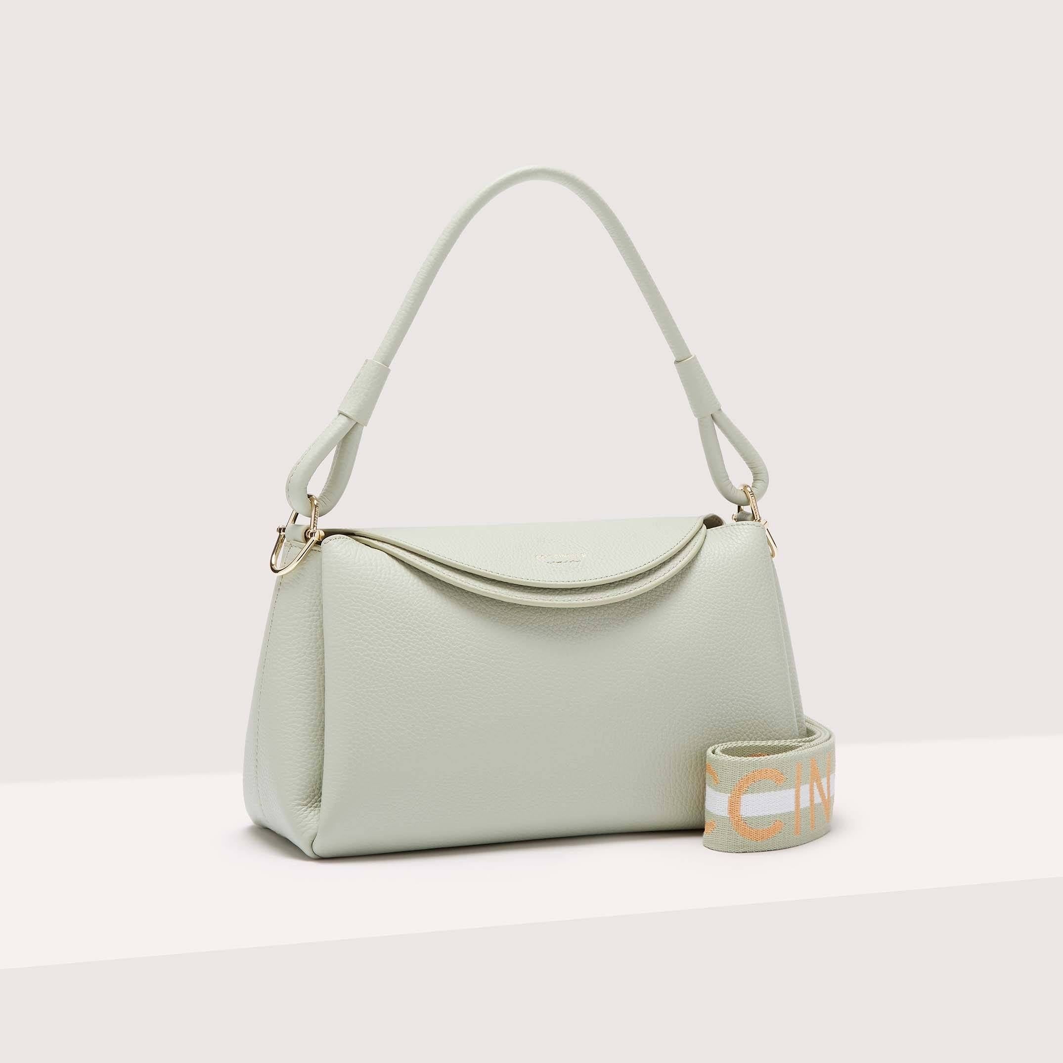 Coccinelle Eclyps Medium Shoulder Bag Celadon Green