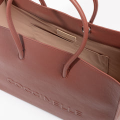 Coccinelle Myrtha Maxi Log Handbag - Burgundy