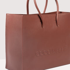 Coccinelle Myrtha Maxi Log Handbag - Burgundy