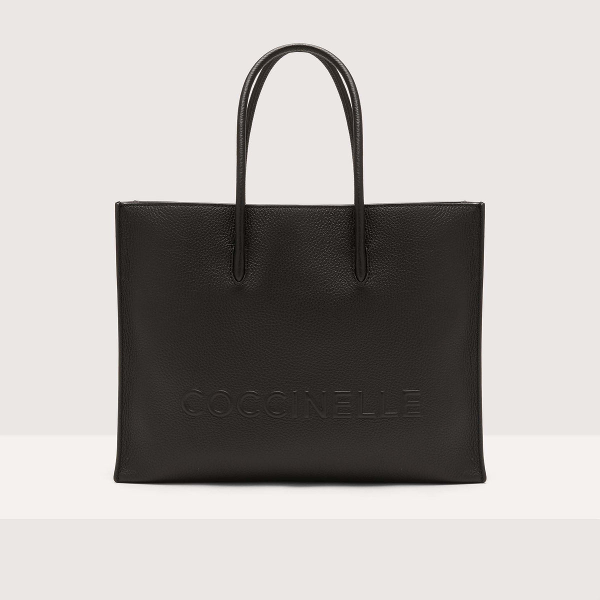 Coccinelle Myrtha Maxi Logo Medium Noir Handbag
