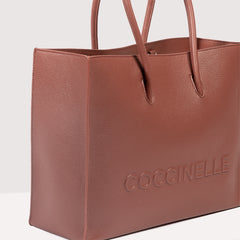 Coccinelle Myrtha Maxi Log Handbag - Burgundy