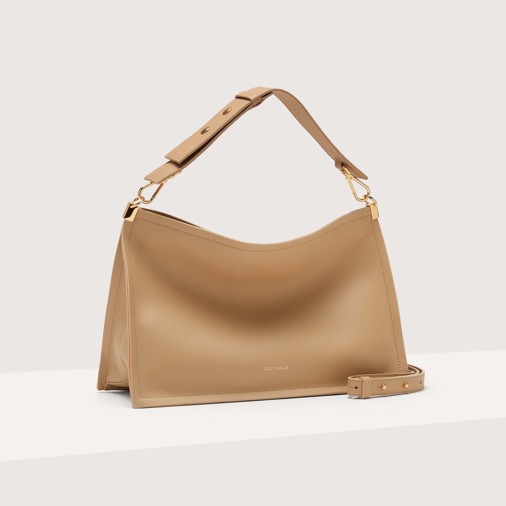 Coccinelle Snip Medium Beige Handbag