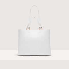 Coccinelle Hop On Medium Handbag Brillant White