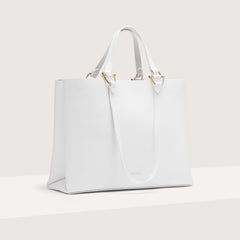 Coccinelle Hop On Medium Handbag Brillant White