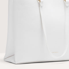 Coccinelle Hop On Medium Handbag Brillant White