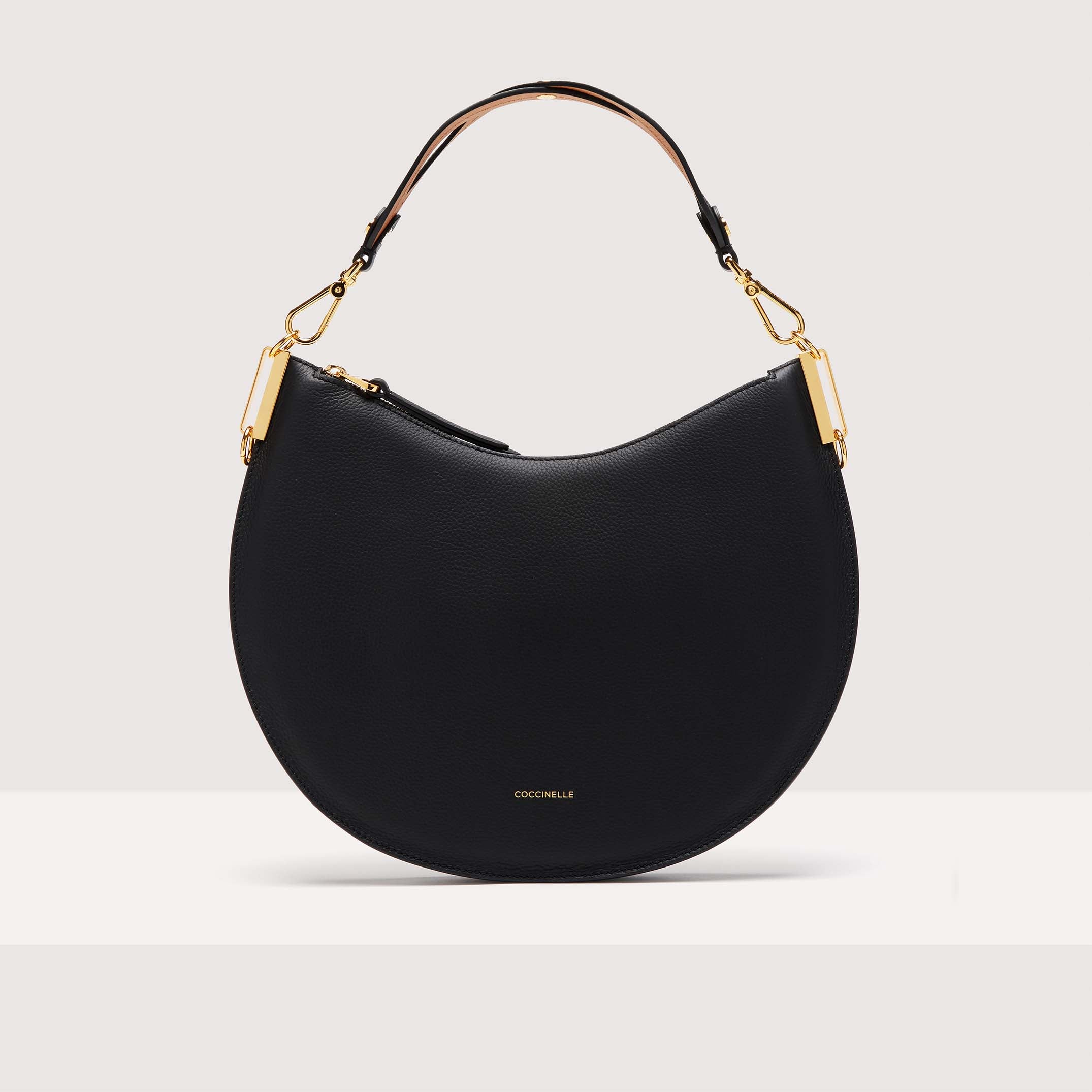 Coccinelle Sunup Medium Hobo Bag - Black