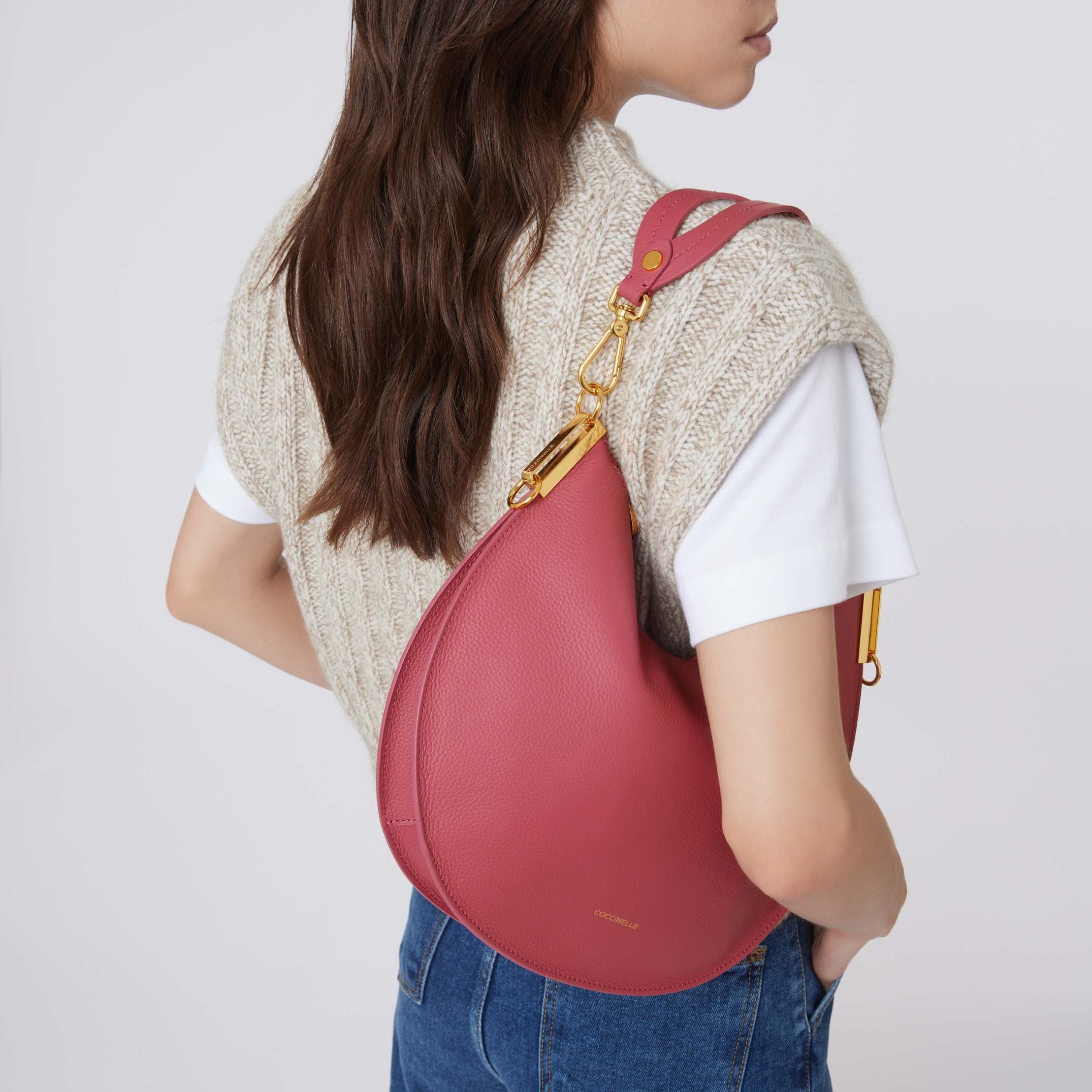 Coccinelle Sunup Medium Hobo Bag - Red