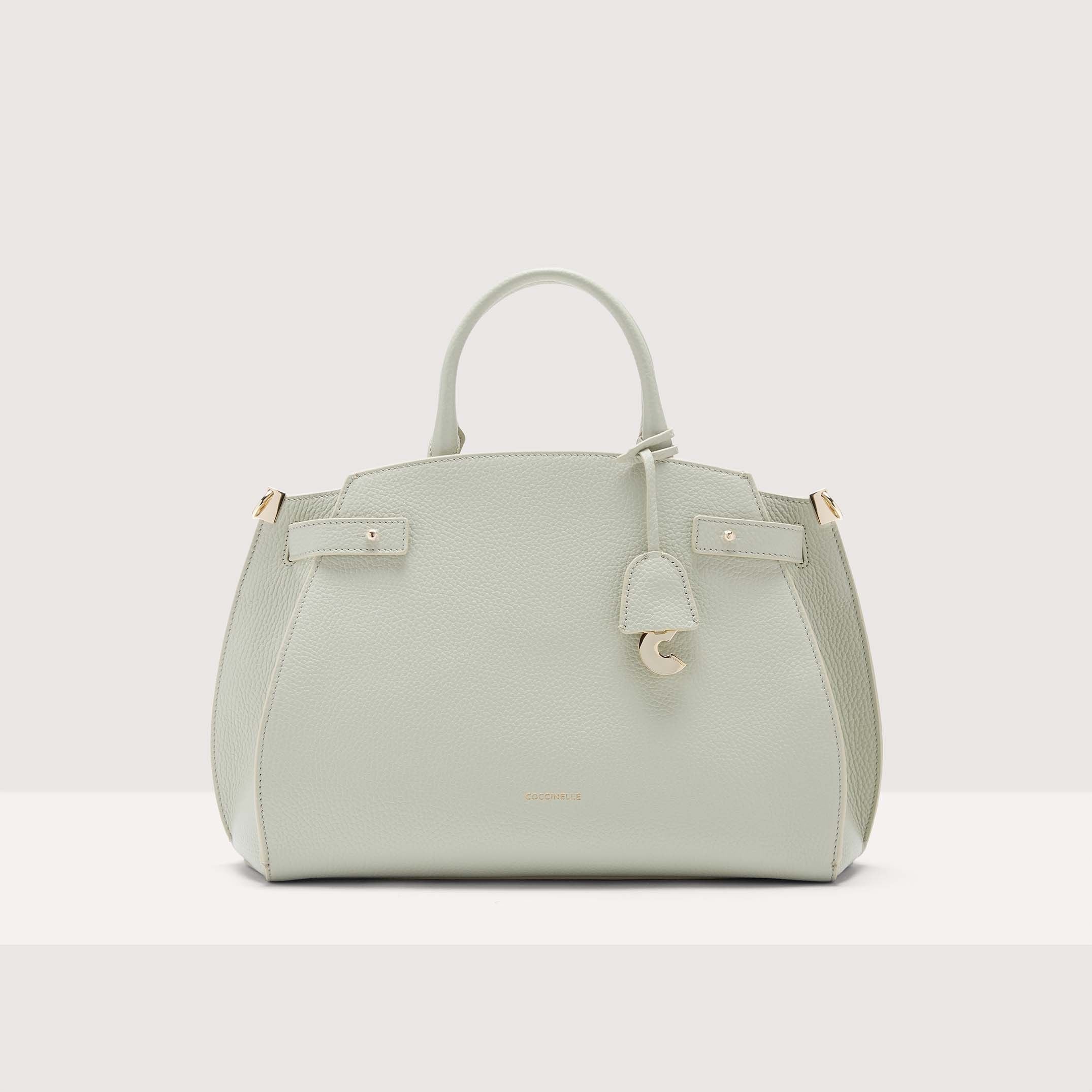 Coccinelle Kliche Medium Handbag Celadon Green