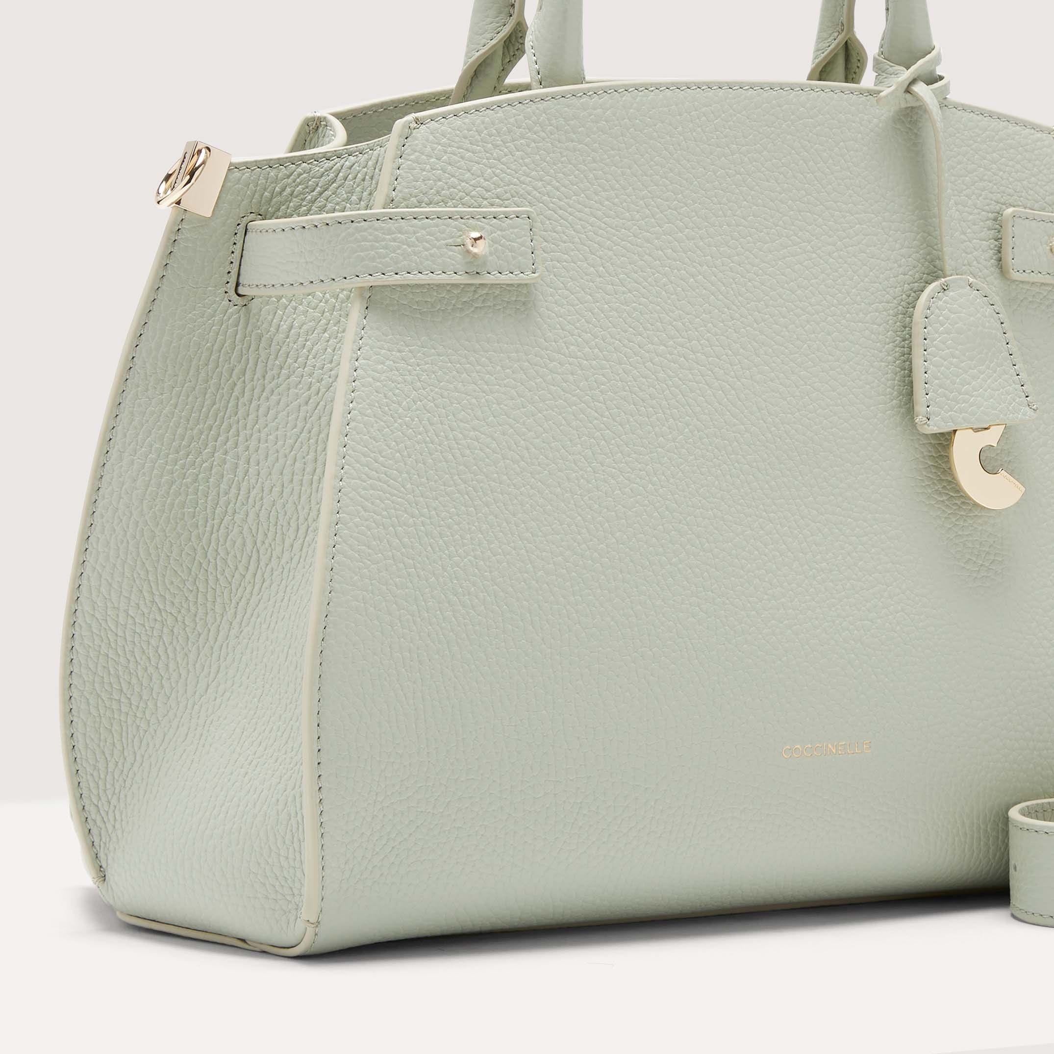 Coccinelle Kliche Medium Handbag Celadon Green