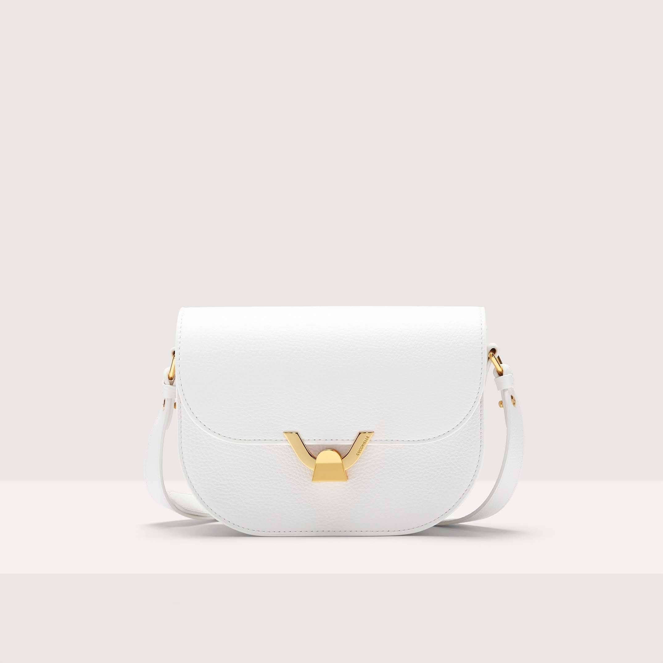 Coccinelle Dew Small Crossbody Bag Brillant White