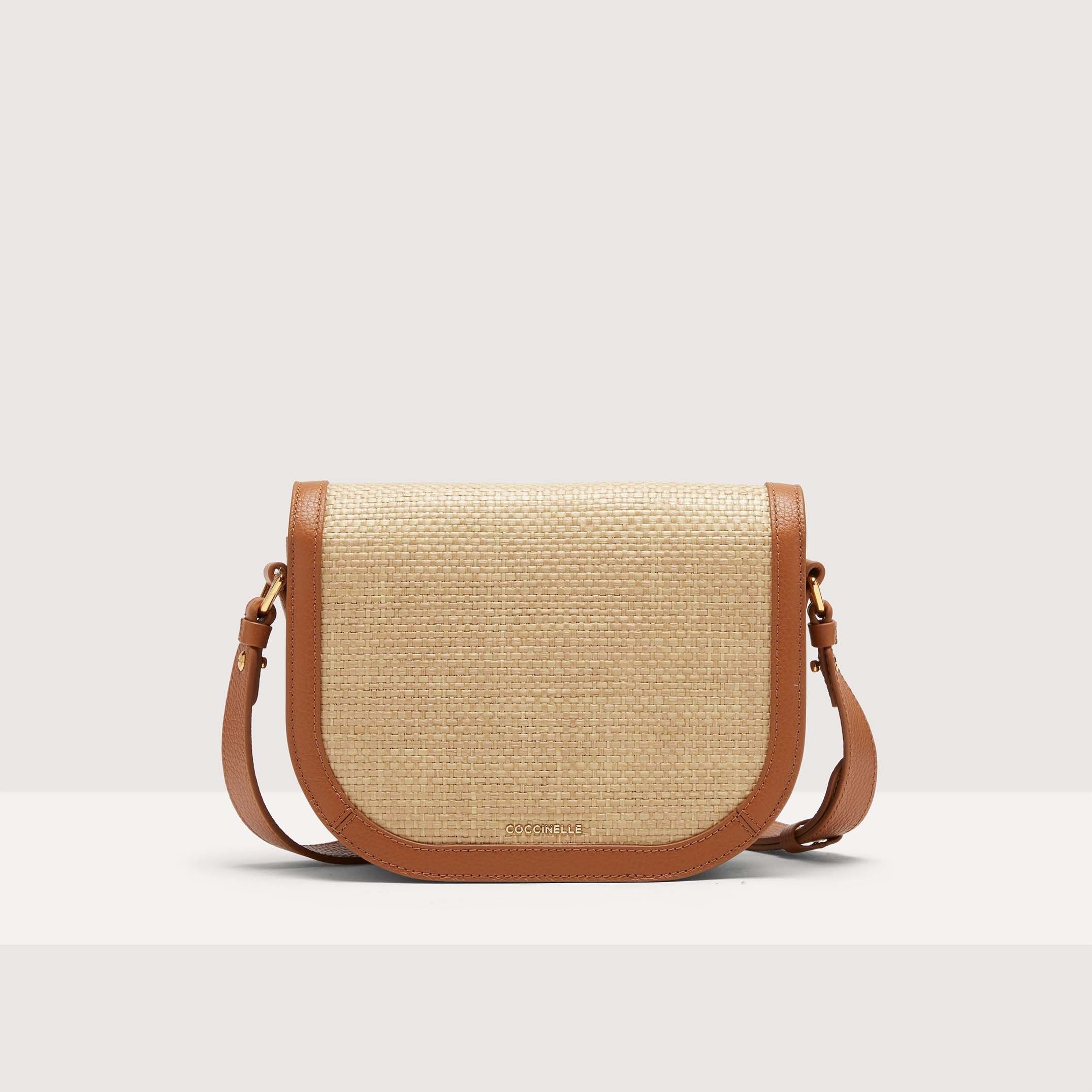 Coccinelle Dew Straw Small Natural Handbag