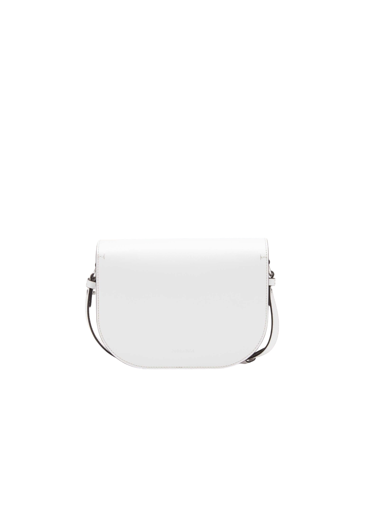 Coccinelle Dew Eco Cowhide Small Crossbody Bag Brillant White