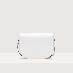 Coccinelle Dew Eco Cowhide Small Crossbody Bag Brillant White