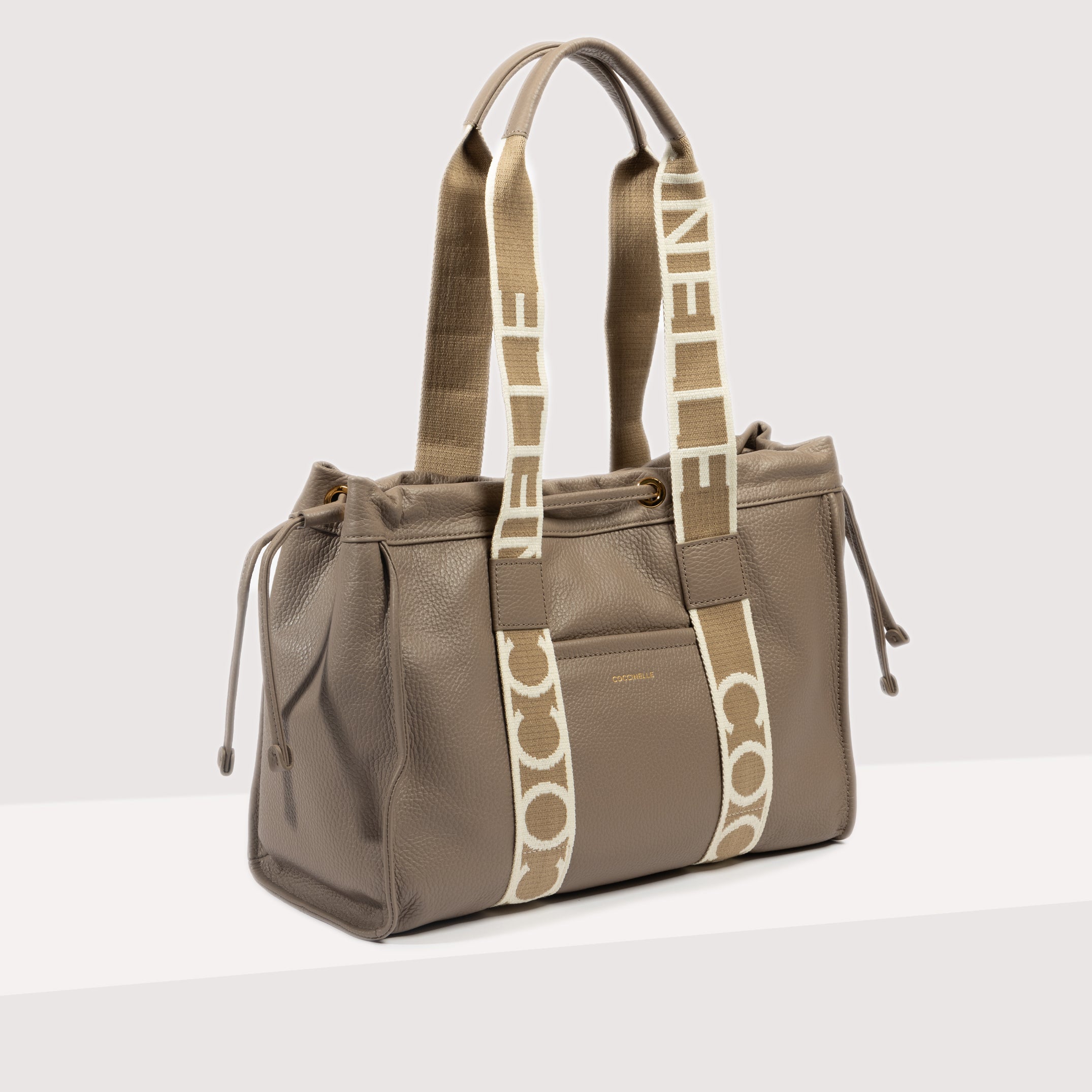 Coccinelle 2Day Signature Shopping Bag - Beige