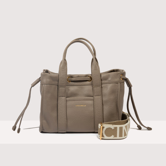 Coccinelle 2Day Signature Shopping Bag - Beige