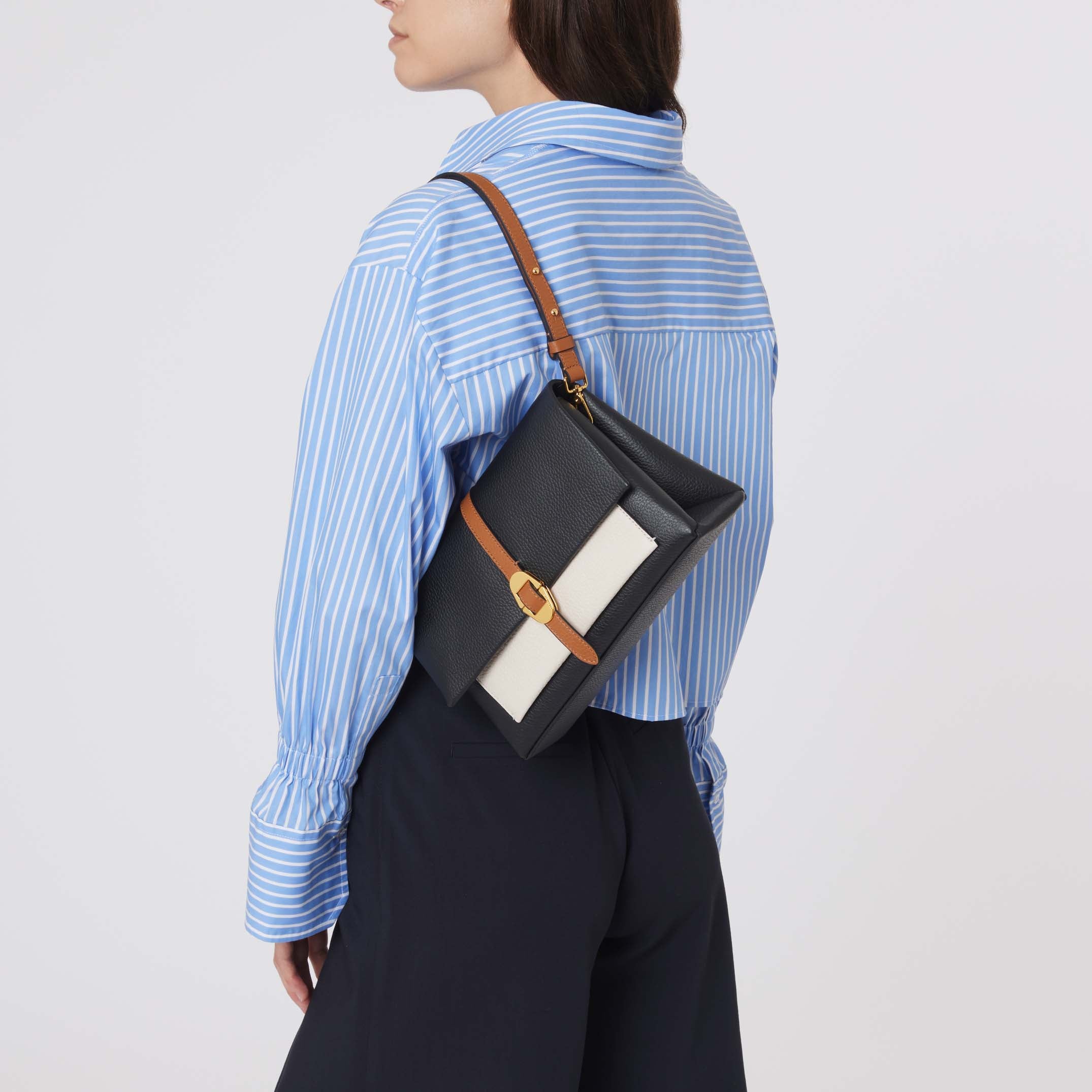 Coccinelle Dorian Tricolor Small Shoulder Bag